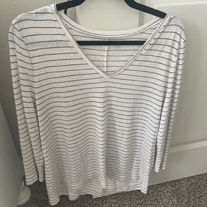 Loft 3/4 sleeve striped shirt
